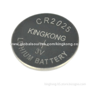 CR2025 Button-cell Battery, 3V CR Series, Perfect Leakage Resistance, OEM Orders Welcomed